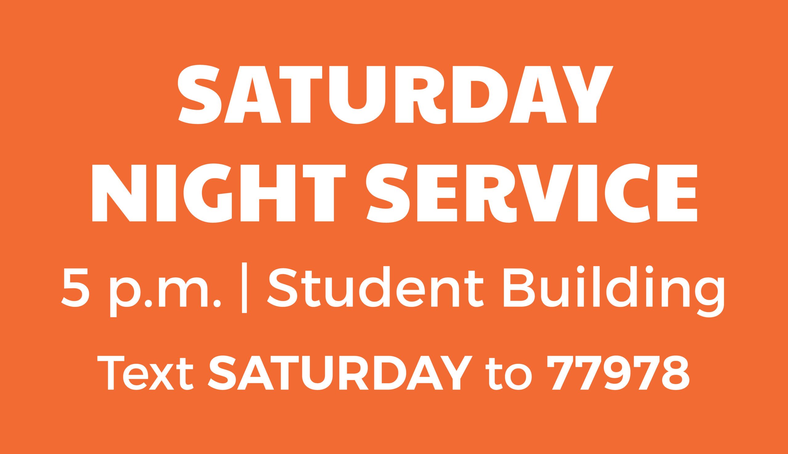 Saturday Night Service